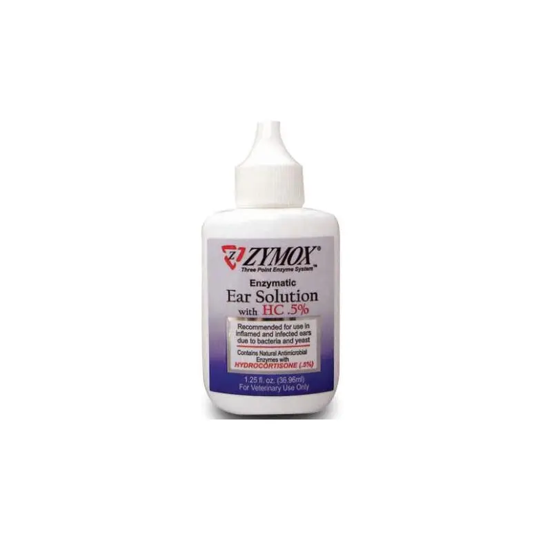 Zymox Ear Solution 1.25 oz Bottle with .5% Hydrocortisone