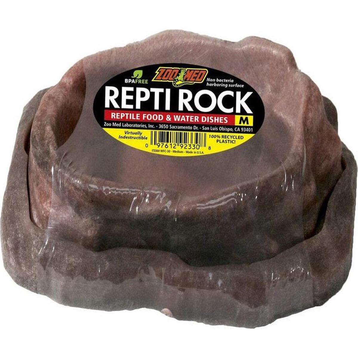 Zoo Med Repti Rock Food and Water Dishes, Medium