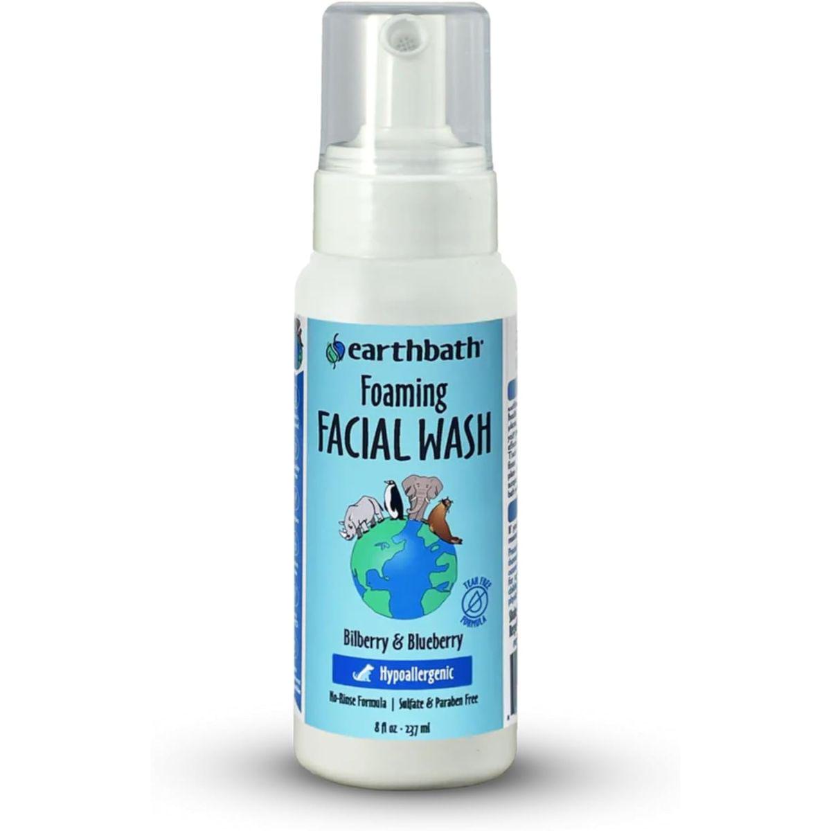 Earthbath Foaming Facial Wash Bilberries Blueberries 8oz