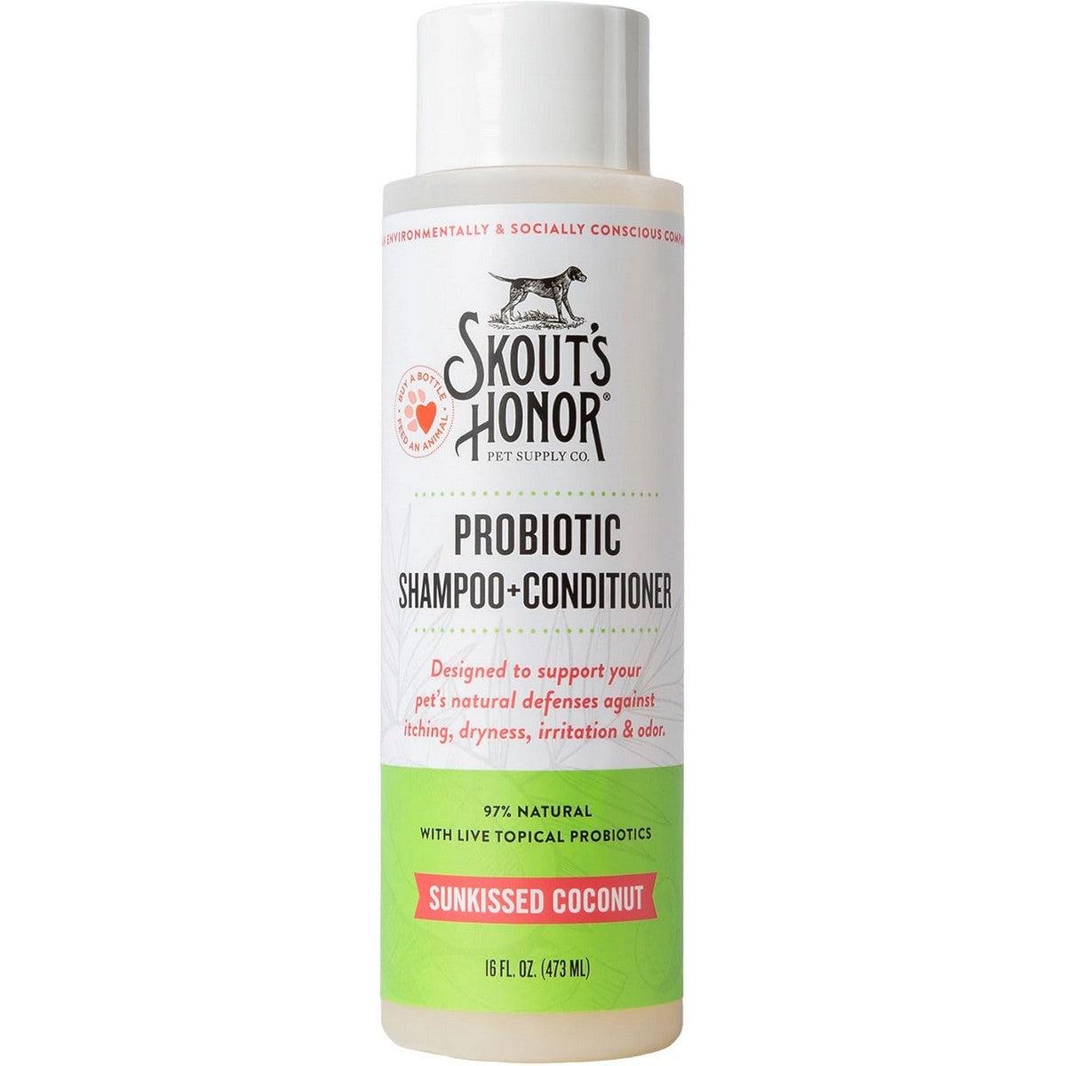 Skout's Honor Probiotic Shampoo & Conditioner Coconut 16oz