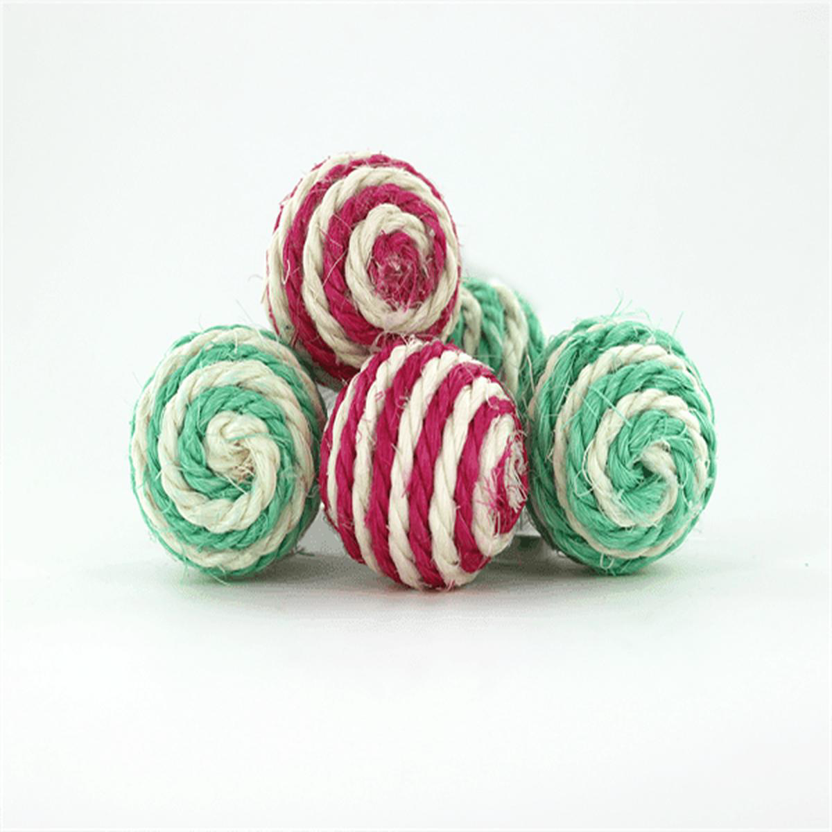 Finn & Winston Sisal Cat Toy - Red, Green
