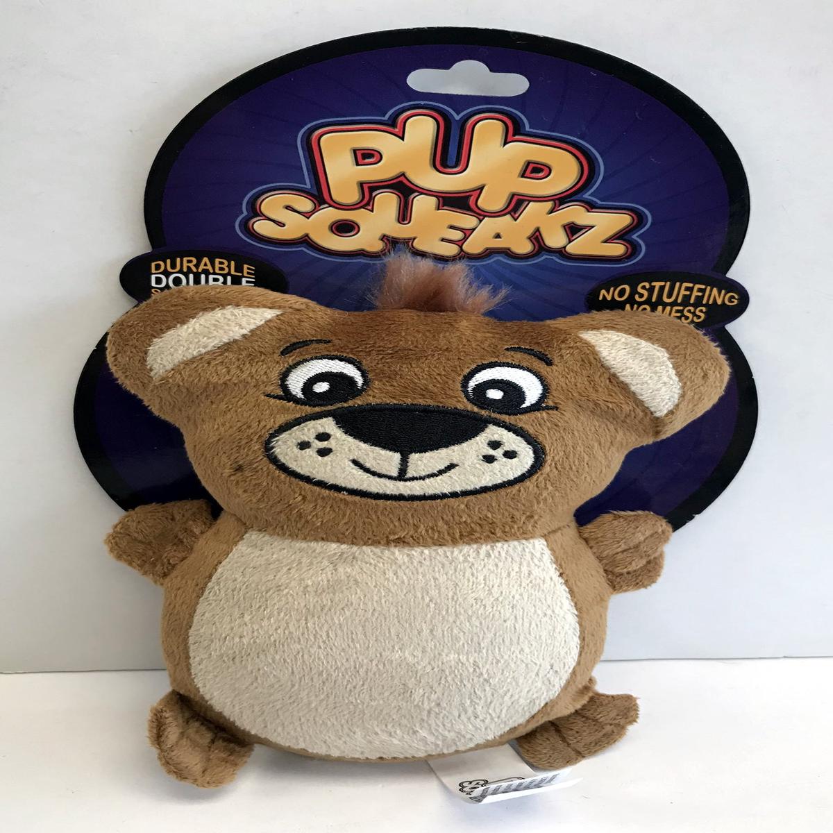 "Pup Squeakz" Bear Dog Toy