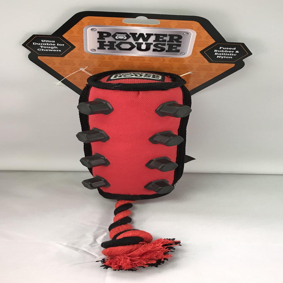 "Power House" Durable Dog Tug with Rope Toy