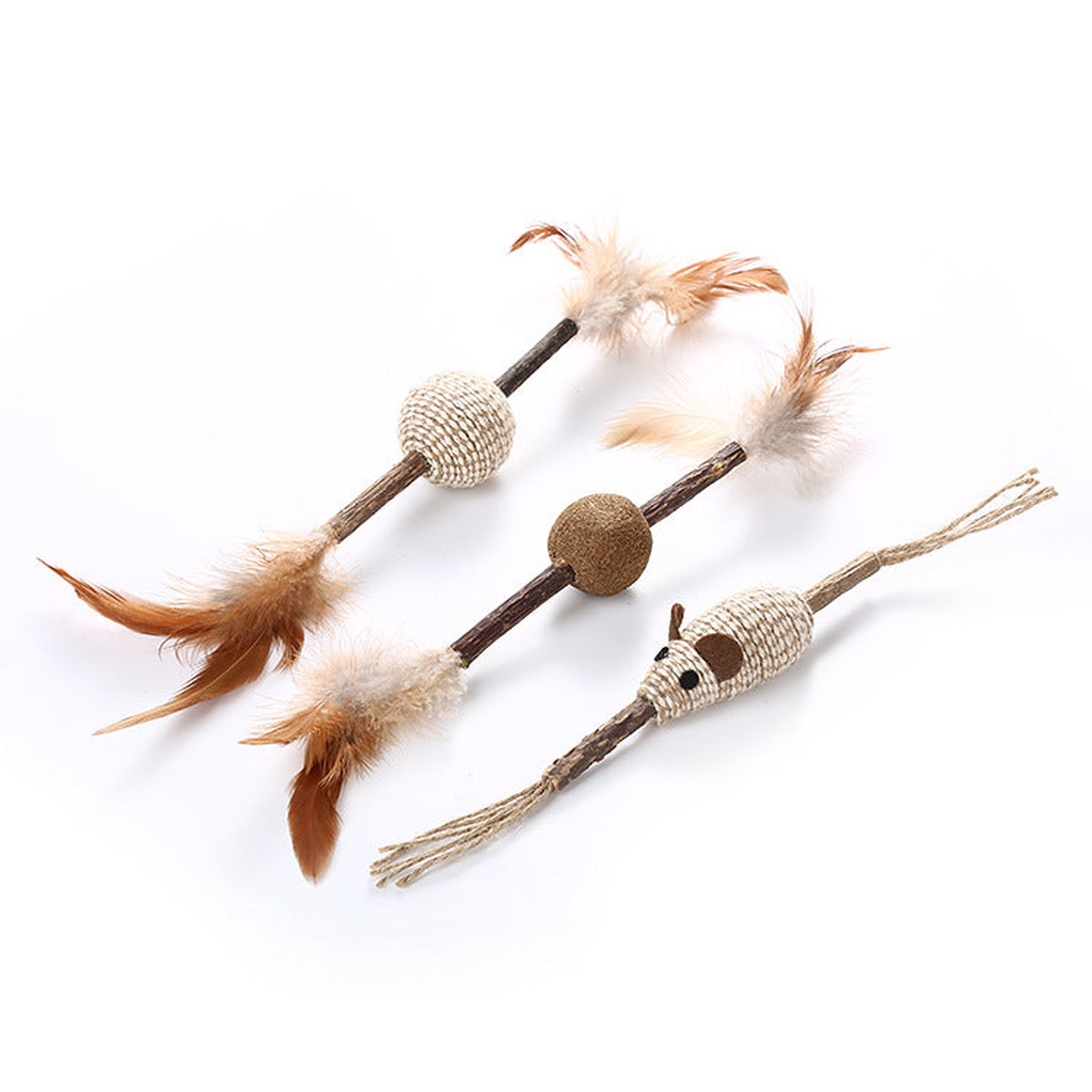 Wood Teng Stick Catnip Fun & Engaging Cat Toy