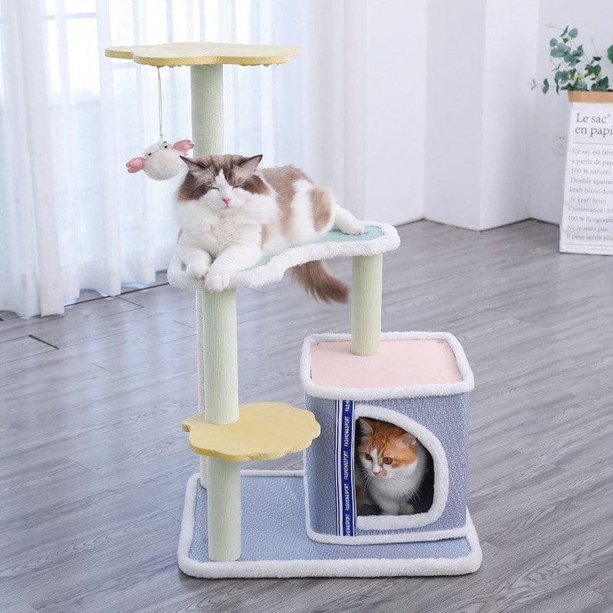 Cat and Crab Sea-Themed Cat Tree 584 490 cm
