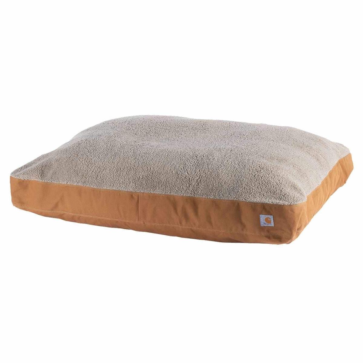 Firm Duck Sherpa-Topped Dog Bed