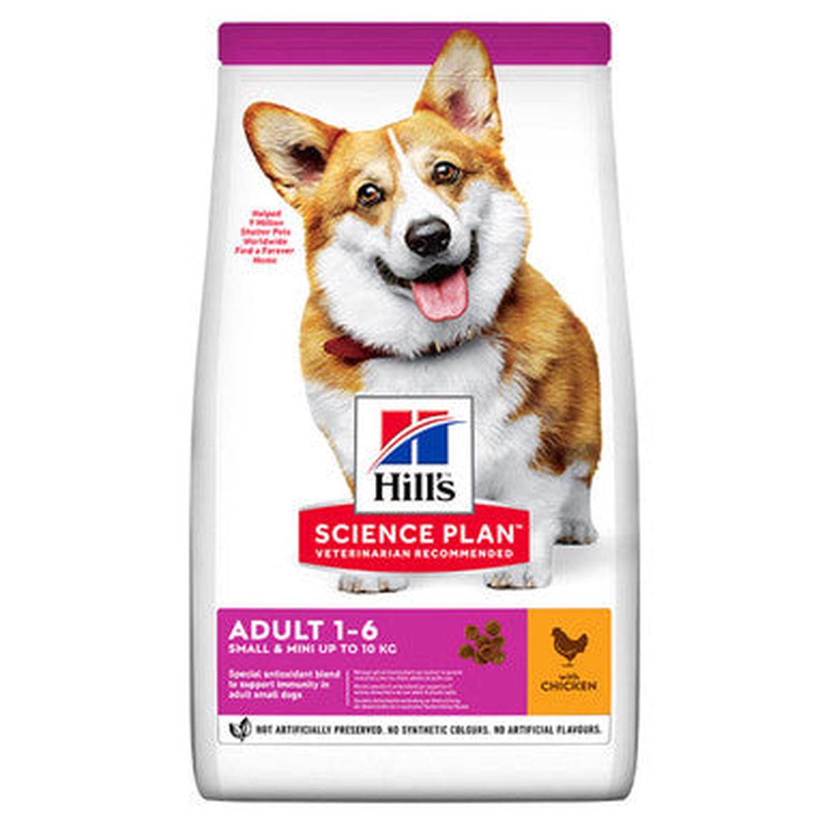Hill's Science Plan Small & Mini Adult1-6 Dry Dog Food 3 kg Chicken - 6kg - Chicken