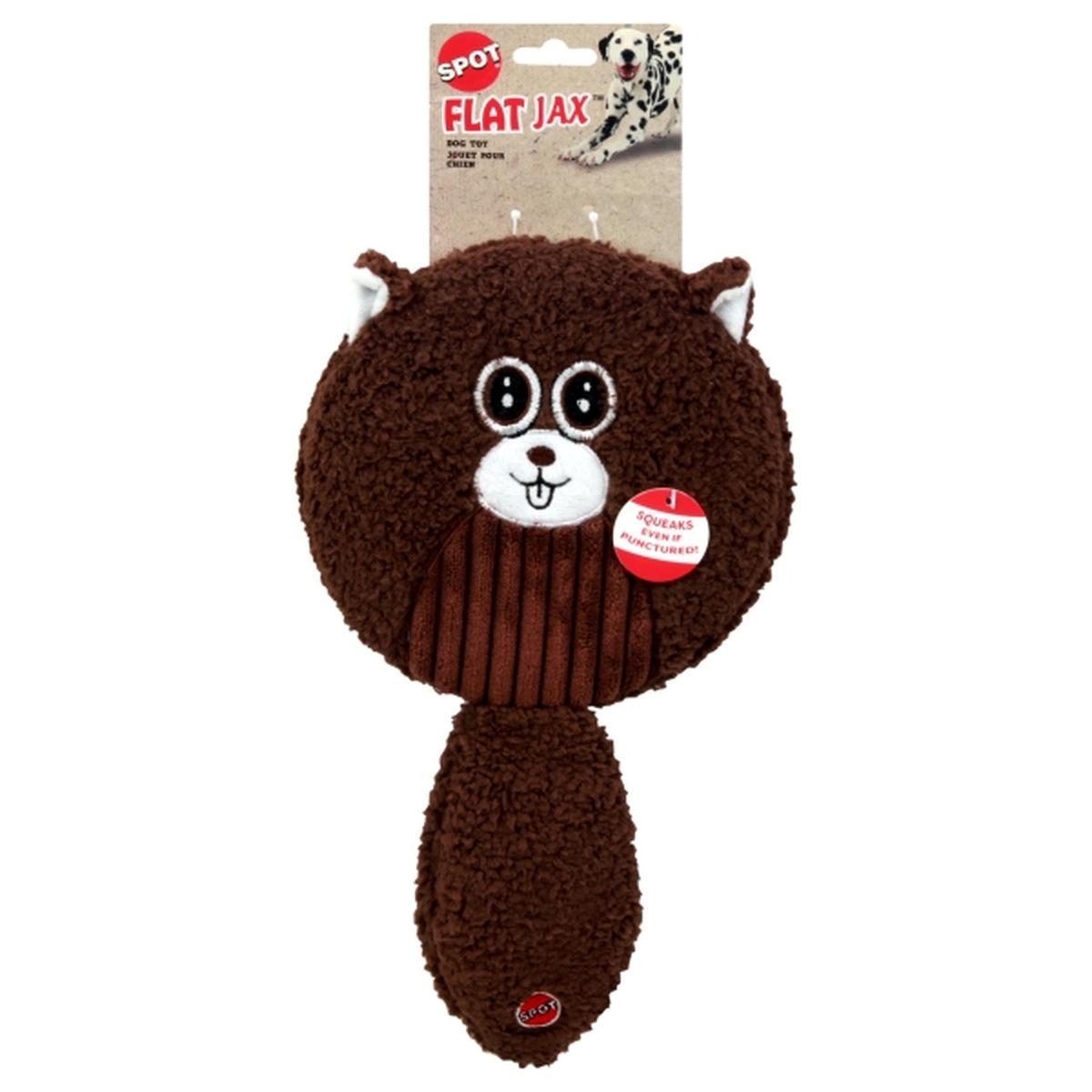 13 in. Flat Jax Dog Toy with Durable Squeaker and Flappy Tails for Pets