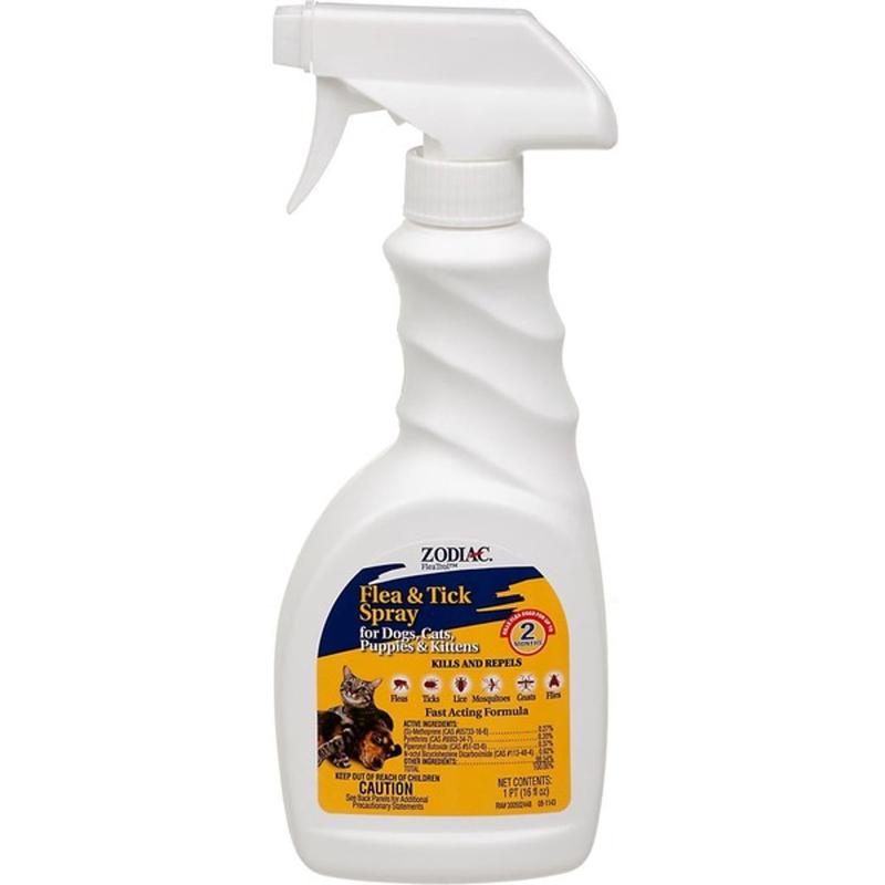 Zodiac Flea and Tick Spray for Dogs & Cats - 16 oz