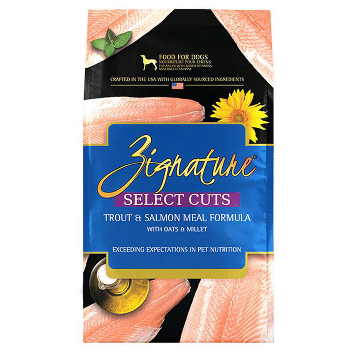 Zignature Select Cuts Trout 038 Salmon Meal Formula Dog Food 8211 25 lb