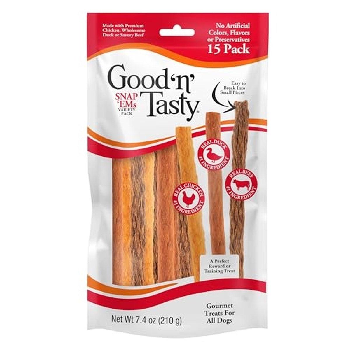 15 pack Triple Flavor Snap 'Ems Gourmet Variety Pack for All Dogs