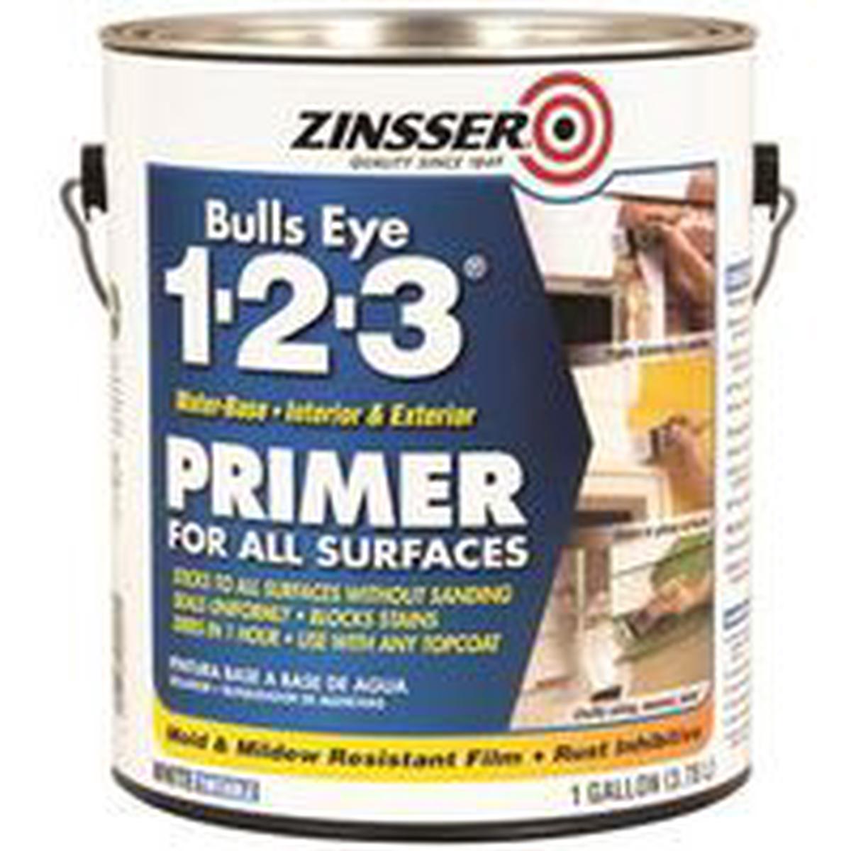 Zinsser 02001 Primer, 450 Sq-Ft/Gal Coverage Area, White, 1 Gal (2001)